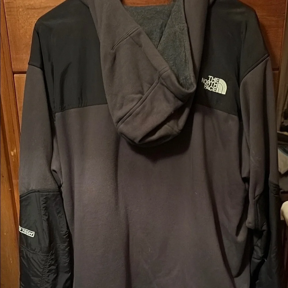 The North Face Steep Tech Pullover Jacket in Dark Gray and Black